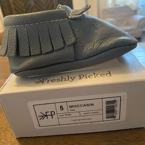 NEW in box freshly picked gray moccasins